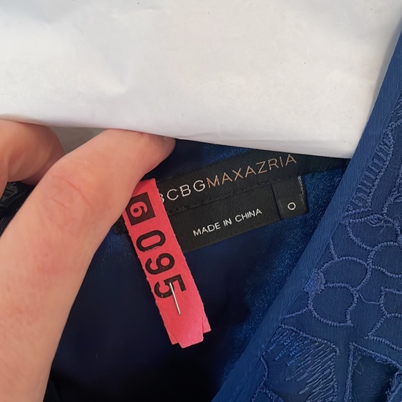 BCBG Floral Appliqué Mini Dress - Picture 3 of 6